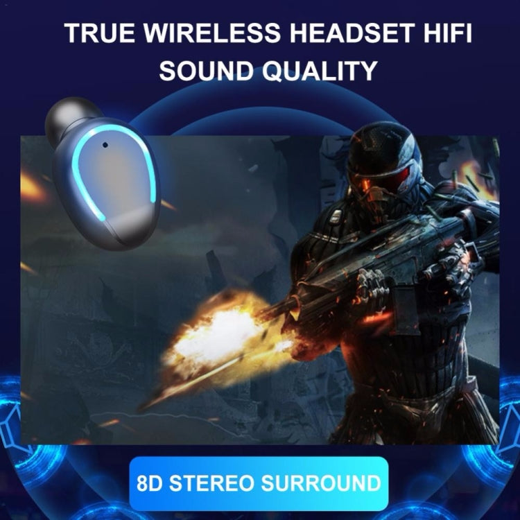 Auricular Bluetooth Inteligente F9-5 com Cancelamento de Ruído, Toque e Caixa de Carregamento, Suporta Ecrã LED de Energia Três Telas, Chamada HD, Power Bank e Siri, F9-5 Preto, F9-5 Branco