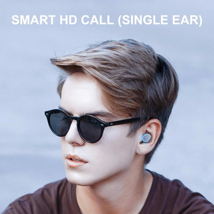 Auricular Bluetooth Inteligente F9-5 com Cancelamento de Ruído, Toque e Caixa de Carregamento, Suporta Ecrã LED de Energia Três Telas, Chamada HD, Power Bank e Siri, F9-5 Preto, F9-5 Branco