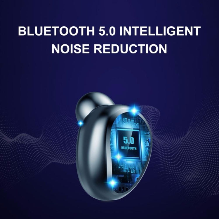 Auricular Bluetooth Inteligente F9-5 com Cancelamento de Ruído, Toque e Caixa de Carregamento, Suporta Ecrã LED de Energia Três Telas, Chamada HD, Power Bank e Siri, F9-5 Preto, F9-5 Branco