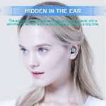 Auricular Bluetooth Mini TWS F9-8 CVC8.0 com Cancelamento de Ruído e Toque, Caixa de Carregamento, Suporta Ecrã LED de Energia Três Telas, Suporte para Telemóvel, Chamada e Assistente de Voz, F9-8