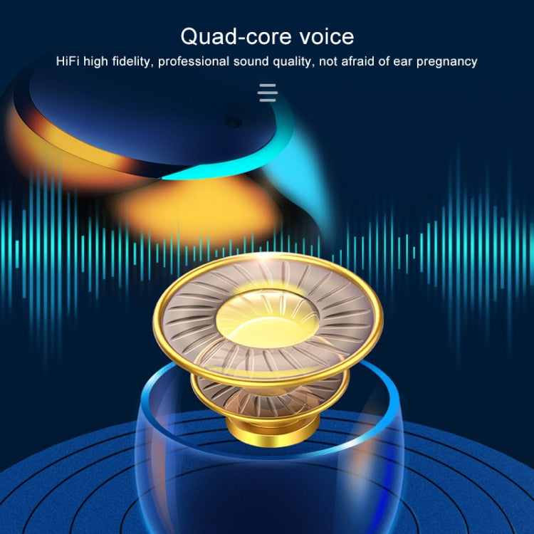 Auricular Bluetooth F9-5C com Luz Respiratória de Quatro Barras + Ecrã Digital, Redução de Ruído, com Alça de Mão, F9-5C Luz de Quatro Barras com Alça Preto, F9-5C Luz de Quatro Barras com Alça Branco
