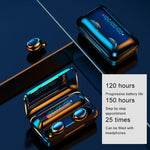 Auricular Bluetooth F9-5C com Luz Respiratória de Quatro Barras + Ecrã Digital, Redução de Ruído, com Alça de Mão, F9-5C Luz de Quatro Barras com Alça Preto, F9-5C Luz de Quatro Barras com Alça Branco