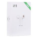 Auriculares Estéreo Sem Fios i11-TWS Bluetooth V5.0 com Caixa de Carregamento Magnética, Compatíveis com iOS e Android