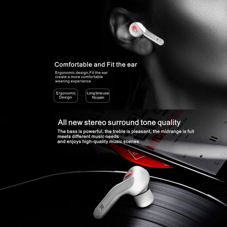 Auriculares Estéreo Sem Fios Bluetooth T-88 TWS V5.0 com Caixa de Carregamento Magnética