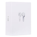 Auriculares Estéreo Sem Fios Bluetooth T-88 TWS V5.0 com Caixa de Carregamento Magnética
