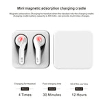 Auriculares Estéreo Sem Fios Bluetooth T-88 TWS V5.0 com Caixa de Carregamento Magnética