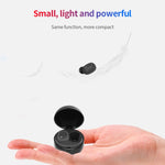 Auricular Bluetooth sem fios A10 TWS em forma de cápsula espacial com caixa de carregamento magnética e cordão, Suporta chamadas HD e emparelhamento automático Bluetooth, Preto, Preto e Branco, Branco, Branco e Preto