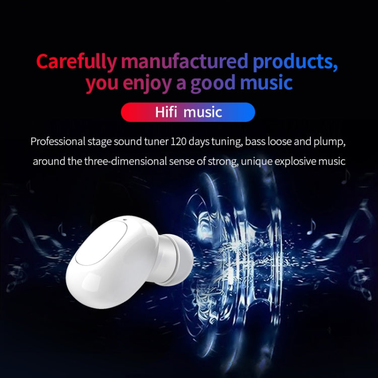 Auricular Bluetooth sem fios A10 TWS em forma de cápsula espacial com caixa de carregamento magnética e cordão, Suporta chamadas HD e emparelhamento automático Bluetooth, Preto, Preto e Branco, Branco, Branco e Preto