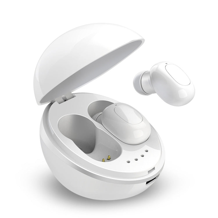 Auricular Bluetooth sem fios A10 TWS em forma de cápsula espacial com caixa de carregamento magnética e cordão, Suporta chamadas HD e emparelhamento automático Bluetooth, Preto, Preto e Branco, Branco, Branco e Preto