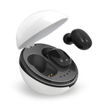 Auricular Bluetooth sem fios A10 TWS em forma de cápsula espacial com caixa de carregamento magnética e cordão, Suporta chamadas HD e emparelhamento automático Bluetooth, Preto, Preto e Branco, Branco, Branco e Preto