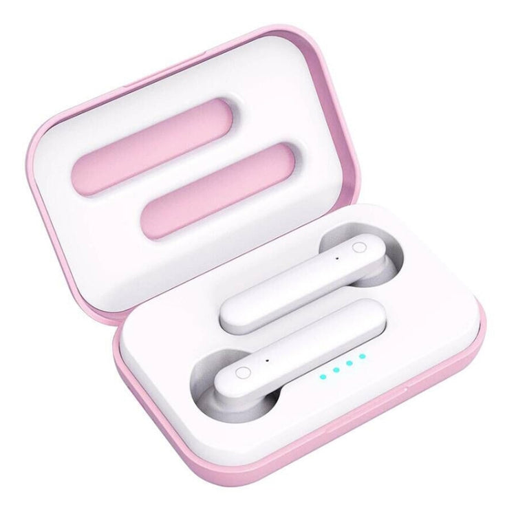 Auricular Bluetooth TWS X26 5.0 Sem Fios com Caixa de Carregamento por Atração Magnética, Suporte para Assistente de Voz e Chamadas, Rosa, Azul, Branco