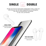 Auricular Bluetooth TWS X26 5.0 Sem Fios com Caixa de Carregamento por Atração Magnética, Suporte para Assistente de Voz e Chamadas, Rosa, Azul, Branco