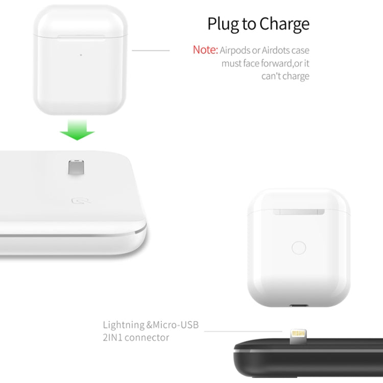 Carregador Sem Fios Magnético Vertical QI Z5 para Telemóveis, Apple Watches e AirPods / Xiaomi Redmi AirDots, com Anel de Luz Tátil, Z5