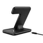 Carregador Sem Fios Magnético Vertical QI Z5 para Telemóveis, Apple Watches e AirPods / Xiaomi Redmi AirDots, com Anel de Luz Tátil, Z5