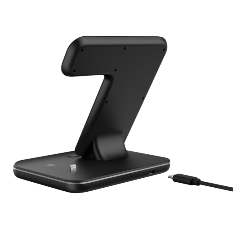 Carregador Sem Fios Magnético Vertical QI Z5 para Telemóveis, Apple Watches e AirPods / Xiaomi Redmi AirDots, com Anel de Luz Tátil, Z5