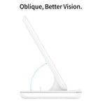 Carregador Sem Fios Magnético Vertical QI Z5 para Telemóveis, Apple Watches e AirPods / Xiaomi Redmi AirDots, com Anel de Luz Tátil, Z5