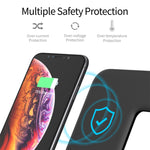 Carregador Sem Fios Magnético Vertical QI Z5 para Telemóveis, Apple Watches e AirPods / Xiaomi Redmi AirDots, com Anel de Luz Tátil, Z5