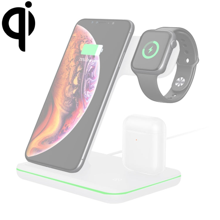 Carregador Sem Fios Magnético Vertical QI Z5 para Telemóveis, Apple Watches e AirPods / Xiaomi Redmi AirDots, com Anel de Luz Tátil, Z5