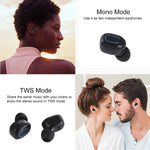 Auriculares Bluetooth Estéreo Sem Fios TI8S TWS Dazzling Bluetooth 5.0 com Caixa de Carregamento