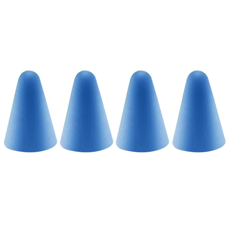 4 UNID Tampas de Ponta Antiderrapantes, Silenciosas e Resistentes para Apple Pencil 1 / 2, Azul Escuro, Verde Menta, Transparente, Branco