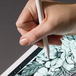 4 UNID Tampas de Ponta Antiderrapantes, Silenciosas e Resistentes para Apple Pencil 1 / 2, Azul Escuro, Verde Menta, Transparente, Branco