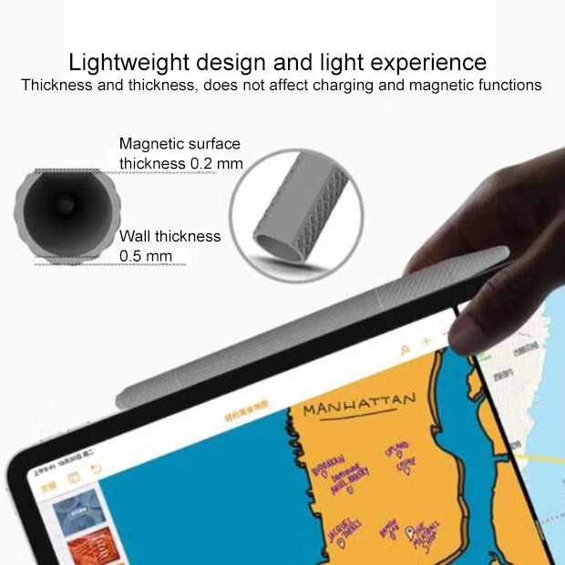 Capa Protetora de Silicone Amortecedora para Caneta Apple Pencil 2