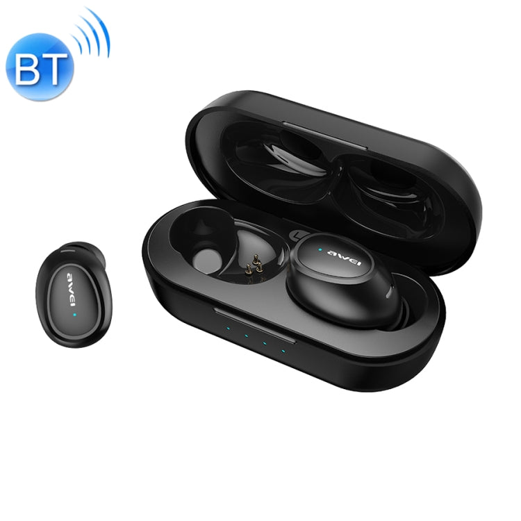 awei T6 Auricular Desportivo TWS Bluetooth V5.0 Verdadeiramente Sem Fios com Caixa de Carregamento