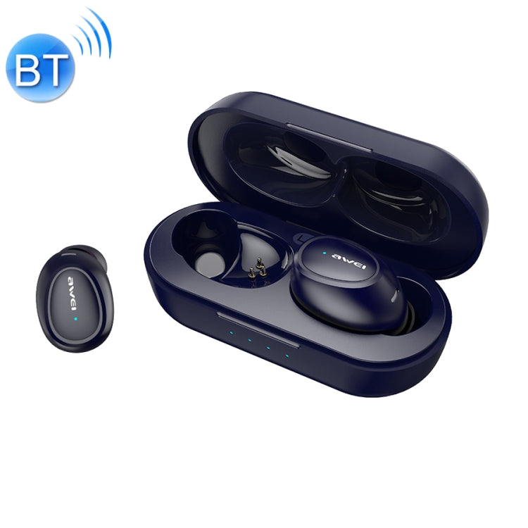 awei T6 Auricular Desportivo TWS Bluetooth V5.0 Verdadeiramente Sem Fios com Caixa de Carregamento