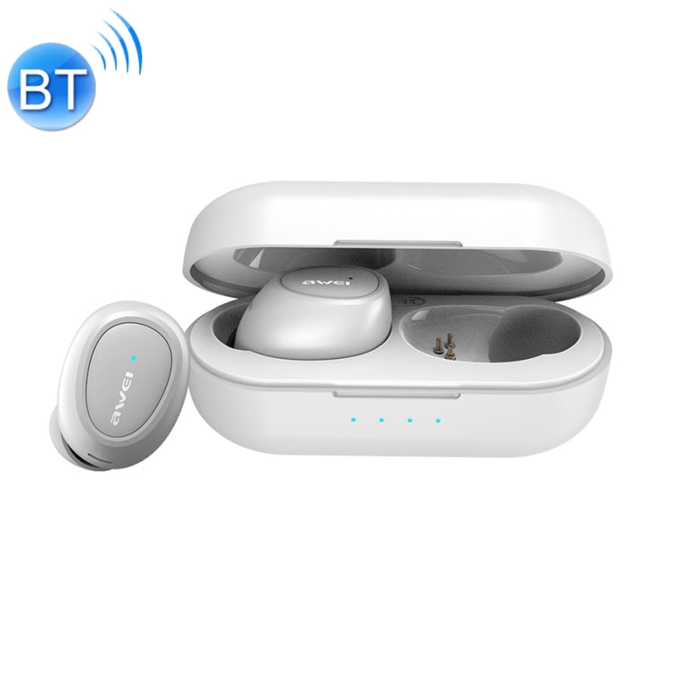 awei T6 Auricular Desportivo TWS Bluetooth V5.0 Verdadeiramente Sem Fios com Caixa de Carregamento