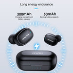 Auricular desportivo Bluetooth TWS awei T13 V5.0 com estojo de carregamento