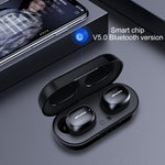 Auricular desportivo Bluetooth TWS awei T13 V5.0 com estojo de carregamento