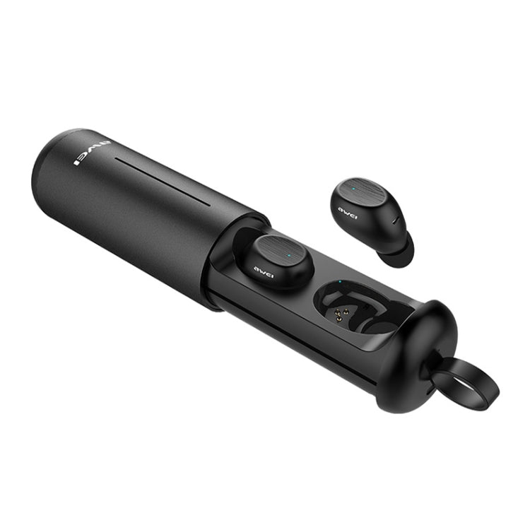 awei T55 TWS Auriculares Desportivos True Wireless Bluetooth V5.0 com Estojo de Carregamento Portátil