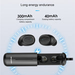 awei T55 TWS Auriculares Desportivos True Wireless Bluetooth V5.0 com Estojo de Carregamento Portátil