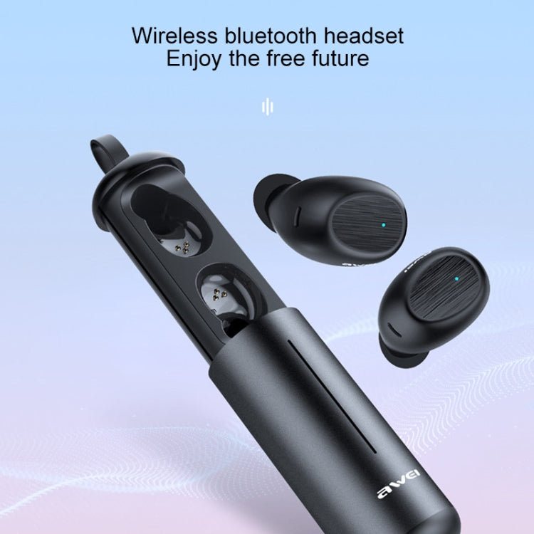awei T55 TWS Auriculares Desportivos True Wireless Bluetooth V5.0 com Estojo de Carregamento Portátil