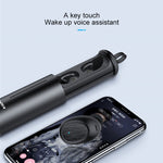awei T55 TWS Auriculares Desportivos True Wireless Bluetooth V5.0 com Estojo de Carregamento Portátil
