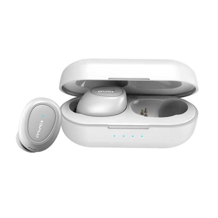 awei T16 Auricular Desportivo TWS Bluetooth V5.0 Verdadeiramente Sem Fios com Caixa de Carregamento