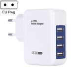 Carregador de Parede USB de 4 Portas HT-CD03 15.5W 5V 3.1A, Carregador de Viagem, Ficha UE, HT-CD03