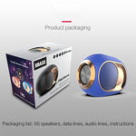 X6 TWS Altifalante Bluetooth Sem Fios 5W Resistente à Água para Exterior com Graves, Suporta Mãos Livres / USB / AUX / Cartão TF