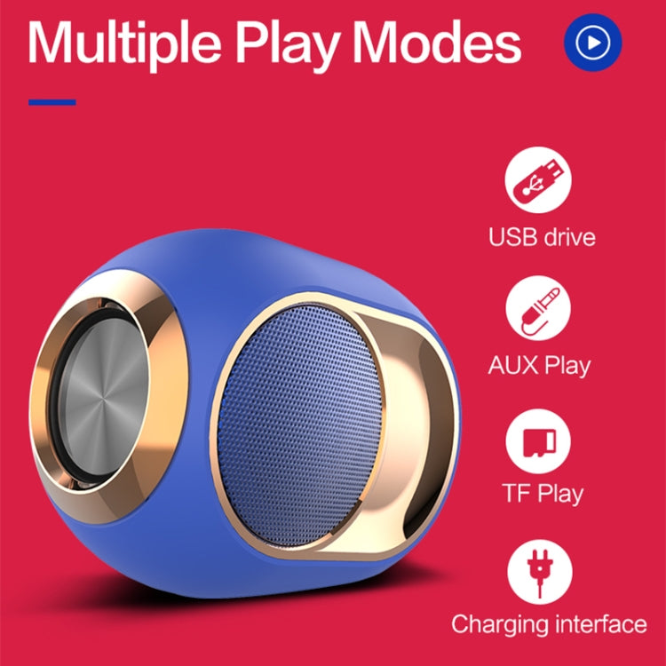X6 TWS Altifalante Bluetooth Sem Fios 5W Resistente à Água para Exterior com Graves, Suporta Mãos Livres / USB / AUX / Cartão TF