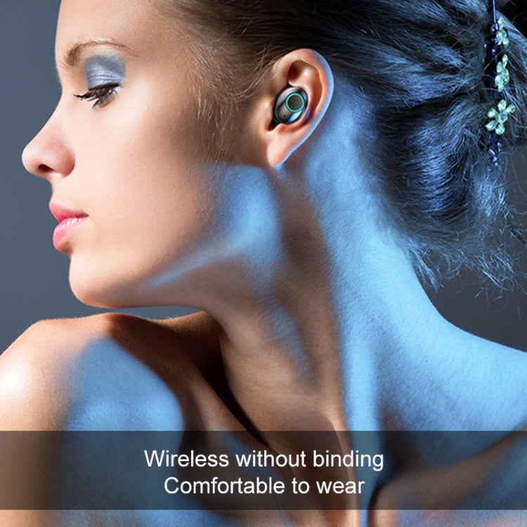 Auricular estéreo binaural sem fios M7 TWS V5.0 Bluetooth com estojo de carregamento e ecrã digital
