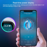 Auricular estéreo binaural sem fios M7 TWS V5.0 Bluetooth com estojo de carregamento e ecrã digital