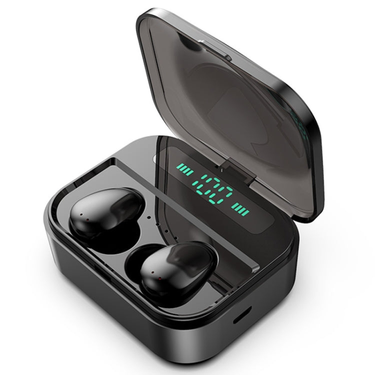 Auricular estéreo binaural sem fios X7 TWS V5.0 Bluetooth com estojo de carregamento e ecrã digital