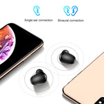 Auricular estéreo binaural sem fios X7 TWS V5.0 Bluetooth com estojo de carregamento e ecrã digital