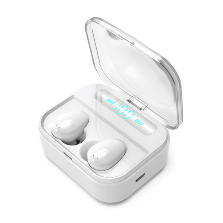 Auricular estéreo binaural sem fios X7 TWS V5.0 Bluetooth com estojo de carregamento e ecrã digital