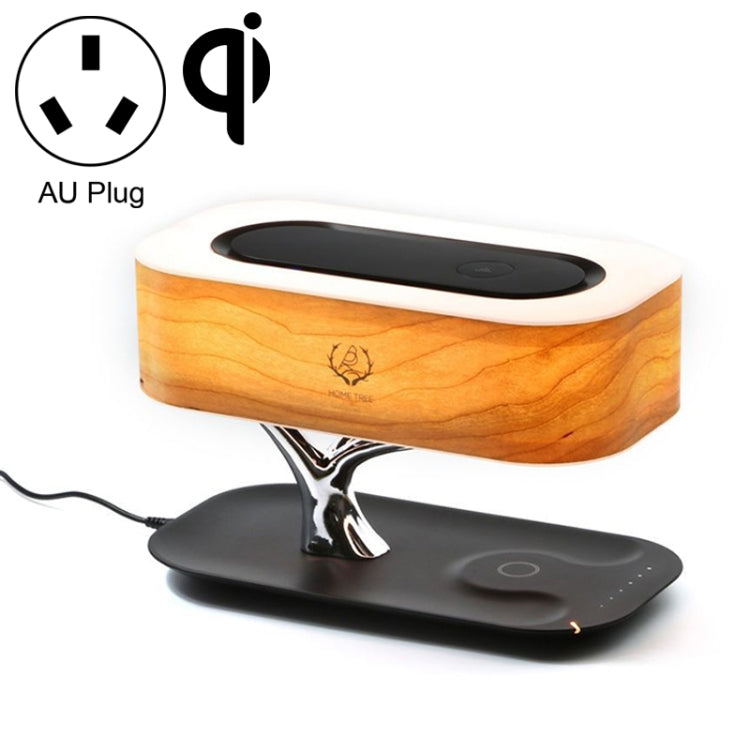 Coluna Bluetooth com Lâmpada de Secretária e Carregador Sem Fios Tree Light, Ficha AU, Ficha AU