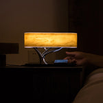 Lâmpada de Secretária com Coluna Bluetooth Tree Light e Carregador Sem Fios para Telemóvel, Ficha UK, Ficha UK