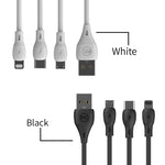 WK WDC-072 Cabo de Sincronização e Carregamento USB para 8 Pinos, Série Full Speed 1m 2.1A, 8 Pinos