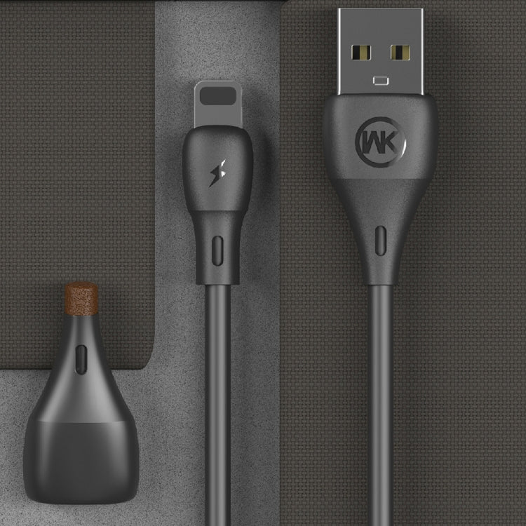 WK WDC-072 Cabo de Sincronização e Carregamento USB para 8 Pinos, Série Full Speed 1m 2.1A, 8 Pinos