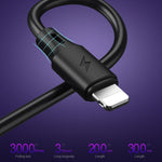 Cabo de Sincronização e Carregamento USB para 8 Pinos Série Pro WK WDC-092 3m 2,4A Saída Máxima de Velocidade Total, 3m 8 Pinos