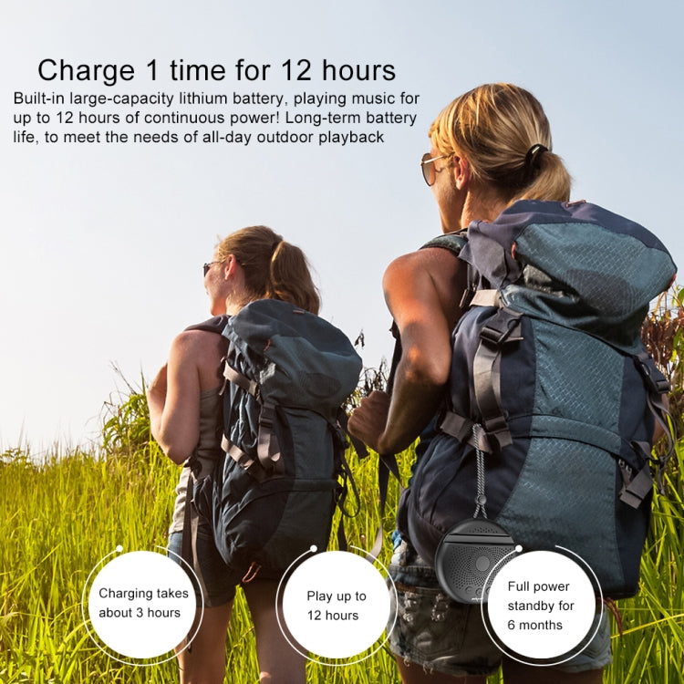 Coluna Estéreo Bluetooth Portátil ZEALOT S24 com Cordão e Suporte para Cartão Móvel, Suporta Chamadas Mãos Livres e Cartão TF, S24